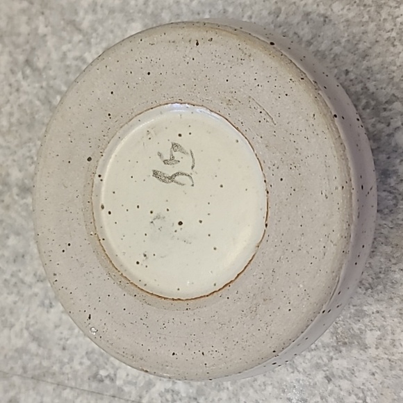 Vintage Studio Pottery Floral Ceramic Toothbrush Holder - Picture 4 of 5